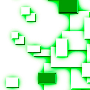 Organigramm Grafik: grüne Rechtecke, die durch grüne Streifen miteinander verbunden sind